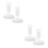 4Pcs White Plastic Mason Jar Lids with Airlock for Fermentation Kits 10