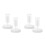 4Pcs White Plastic Mason Jar Lids with Airlock for Fermentation Kits 6