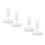4Pcs White Plastic Mason Jar Lids with Airlock for Fermentation Kits 7