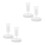 4Pcs White Plastic Mason Jar Lids with Airlock for Fermentation Kits 4