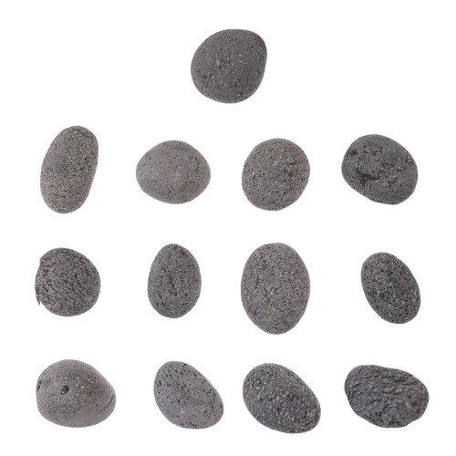 2Pcs Durable Grey Lava Rocks for Fire Pit Table and Outdoor Fireplaces 1