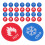 80Pairs Durable Acrylic Hot Cold Water Indicator Labels Self-Adhesive 1