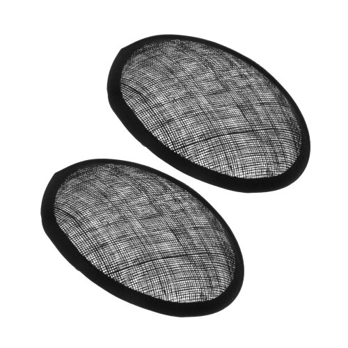 6Pcs Black DIY Fascinator Hat Base Felt Mesh for Women Hat Crafting 1