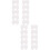 20Pcs White Plastic Drawer Track Guides Stable for Furniture Use 2