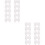 20Pcs White Plastic Drawer Track Guides Stable for Furniture Use 3