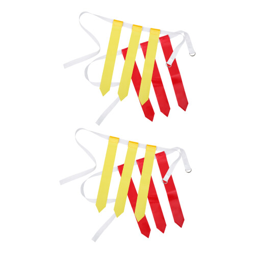 20Pcs Adjustable Football Flag Belts Multi-Color PP PVC Training Gear 2