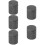 5Pcs Convenient Graphite Refining Crucible with Cover for Metal Melt 11