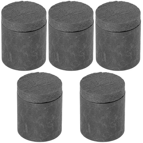 5Pcs Convenient Graphite Refining Crucible with Cover for Metal Melt 2