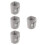 4Pcs Adjustable Soft Pet Neck Cone Collar Grey Comfortable Protective 10