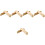 10Pcs Light Brown Maple Finger Skateboard Decks for DIY Replacement 6