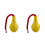 2Pcs Yellow Floating Vase Hanging Bottle Trick for Party 8