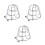 3Pcs Durable Metal Fire Sprinkler Cage Silver Protector 9