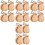 16Pairs Durable Wooden Castanets Handheld Percussion Instruments Khaki 5