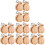 16Pairs Durable Wooden Castanets Handheld Percussion Instruments Khaki 4