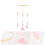 2Pcs Hanging Wind Chime Mobile with Colorful Felt Balls 9