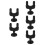 5Pcs Black Guitar Wall Hangers Auto Locking Hook for Secure Mounting 4