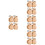 16Pairs Durable Wooden Castanets Handheld Percussion Instruments Khaki 8