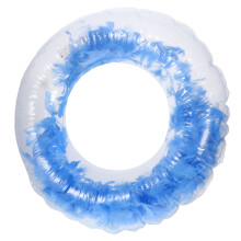 2Pcs Thick PVC Swim Ring Green Inflatable Swim Tube for Beach Fun