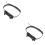 2Pcs Lightweight PU Sword Belt Black for Halloween Use 7