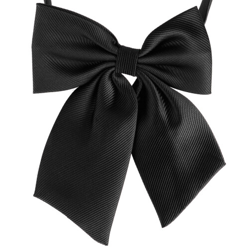 3Pcs Elegant Black Pre-Tied Bow Tie with Adjustable Strap for Men 1