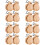 16Pairs Durable Wooden Castanets Handheld Percussion Instruments Khaki 7