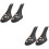 2Pairs Practical Black Plastic Shoe Expander for Home Shoe Maintenance 8