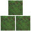 3Pcs Green Artificial Moss Sheet Plastic Turf for Decorative Home Use 2