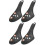 2Pairs Practical Black Plastic Shoe Expander for Home Shoe Maintenance 7