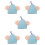 5Pcs Cartoon Sky-Blue Covers Reusable Ski Protection 10
