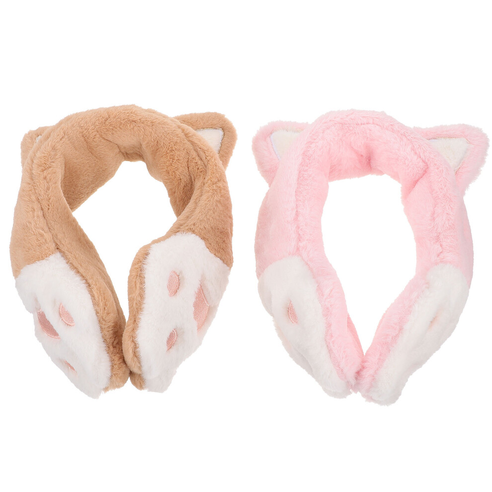 4Pz Paraorecchie Gatto Morbido Unisex Copriorecchie Caldi-image