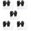 5Set Piercing Naso Kit Portatile Anelli Colorati Sicuri 8