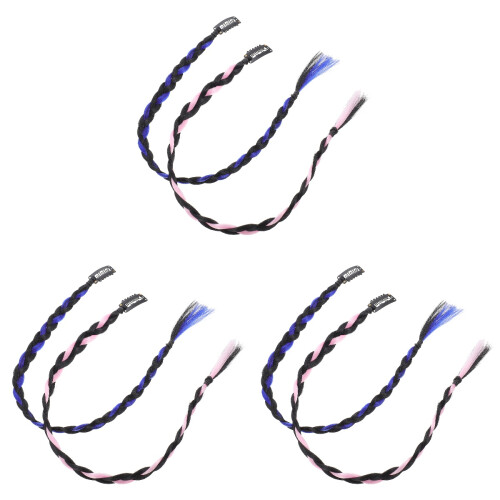 12Pz Extension Sintetici Multi Treccia Decorazione 1