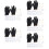 5Set Piercing Naso Kit Portatile Anelli Colorati Sicuri 10