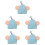 5Pcs Cartoon Sky-Blue Covers Reusable Ski Protection 8