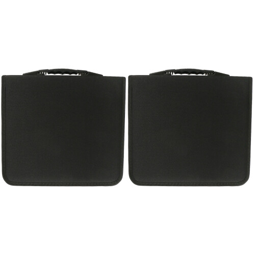 2Pz Custodia Cd Dvd Nero Per 288 Dischi Organizer Con Manico Comodo 1