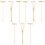 9Pz Mini Zen in Oro Per Giardino E Uso Creativo DIY 5