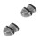 2Paires Caps De En Fer Argentées Pour Bottes De 9