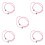 10Pz Bracciale Auto Metallico Rosa Per 4