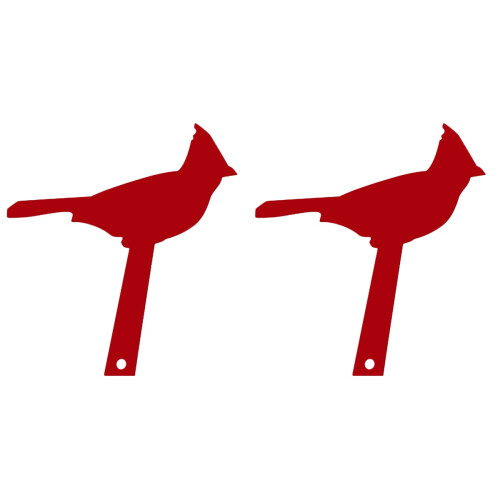 2Pz Decorazione Rosso, Decorativa Per Giardino E Esterni 1