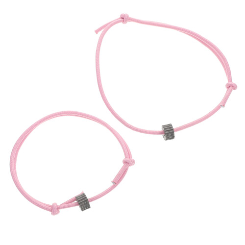 10Pz Bracciale Auto Metallico Rosa Per 1