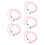 10Pz Bracciale Auto Metallico Rosa Per 7