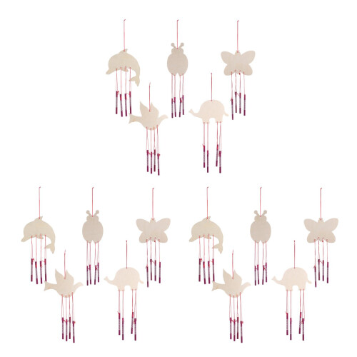 15Set Kit DIY Eolici Assortiti in Legno E Ferro Per Bambini 2