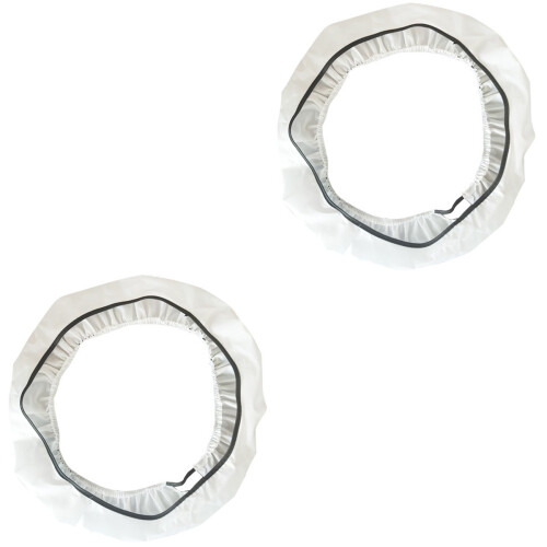 2Pcs Adjustable White Ring Light Diffuser Soft Light Reflector Sock 2