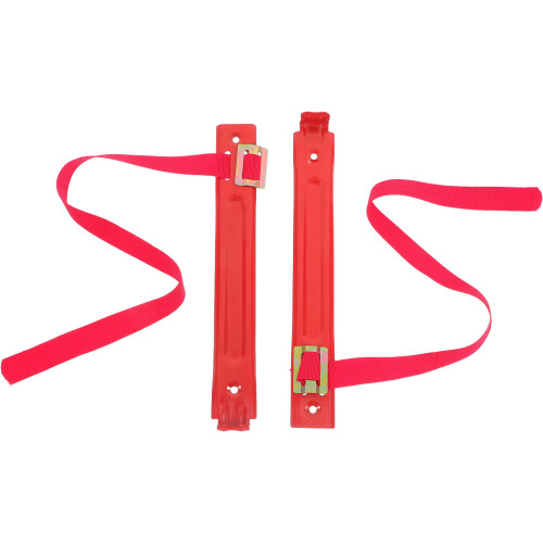 10Pz Estintore Metallo Rosso Gancio Fisso Resistente 2