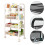 Support de rangement de cuisine Compact en-Blanc à 4 niveaux 1
