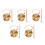 5Sets Traditioneel Mini Gong Set Kind Percussie Goud Klop 4