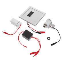 2Sets Automatische Toilet Spoelklep Kit Met Solenoïde Sensor ABS Part