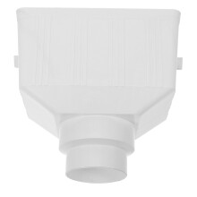 2Szt PVC Do Rur Spustowych Rynny Zewnętrznej Biały