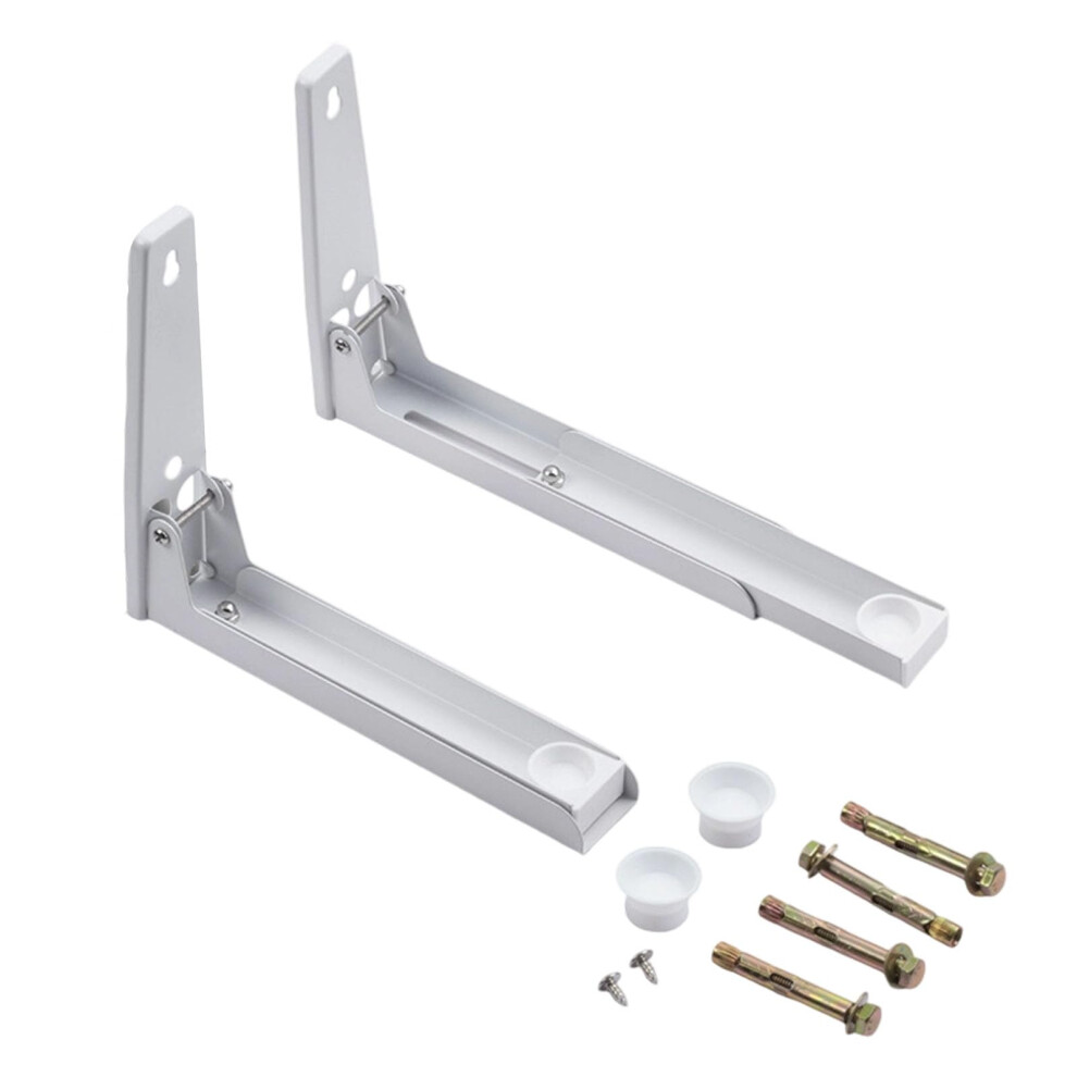 Microwave Oven Wall Mount Shelf With Adjustable Width, Rust Resistant Steel, Space Saving Design 9412369349255