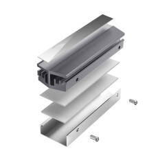 2Szt SSD Heatsink 2280 Aluminiowy Cooler Srebrny Do Komputera